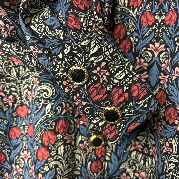 Zara Floral Long Sleeve Dress XS - Picture 8 of 10